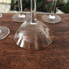 Ensemble de 5 coupes à champagne en cristal gravé épis de blé par Hello Broc brocante en ligne