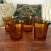 Lot de 4 verres Duralex en verre moulé ambré - 2 lots en stock - Hello Broc