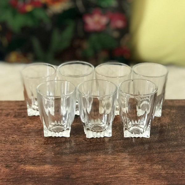 Lot de 7 verres à liqueur de bistrot forme gobelet - Hello Broc