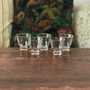 Lot de 5 verres à liqueur évasés liserés dorés années 60 - Hello Broc