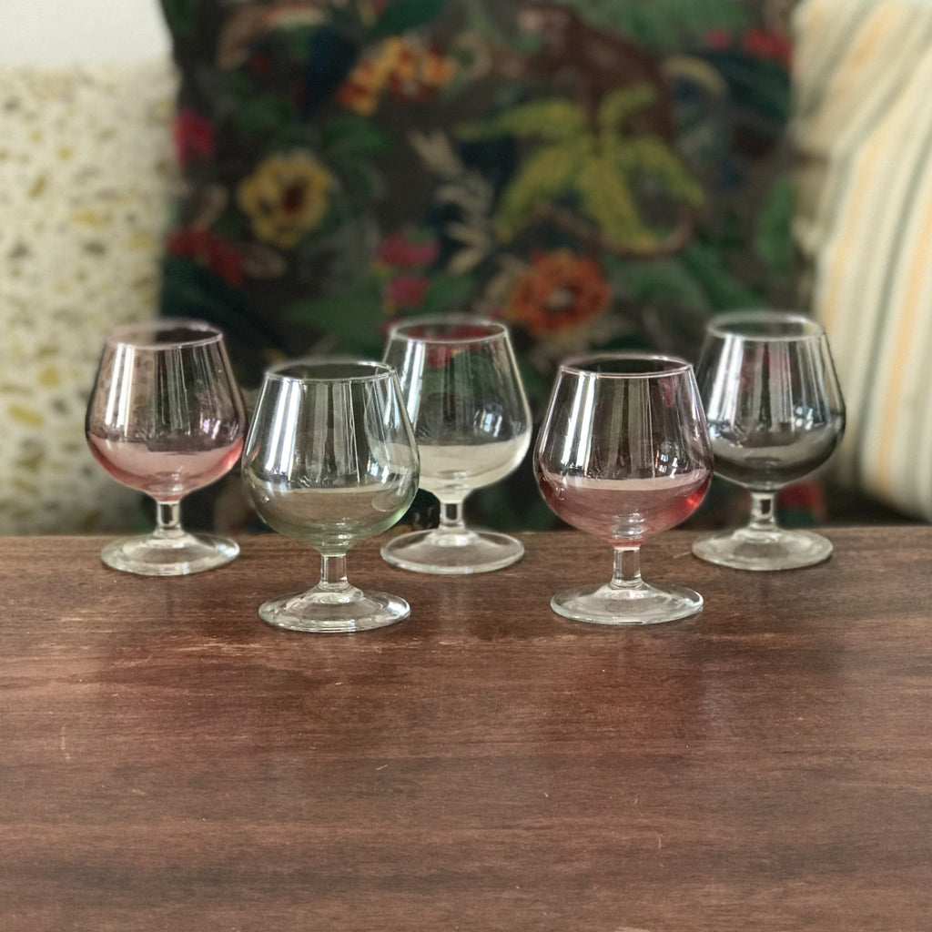 Ensemble de 5 verres à cognac multicolores - Hello Broc