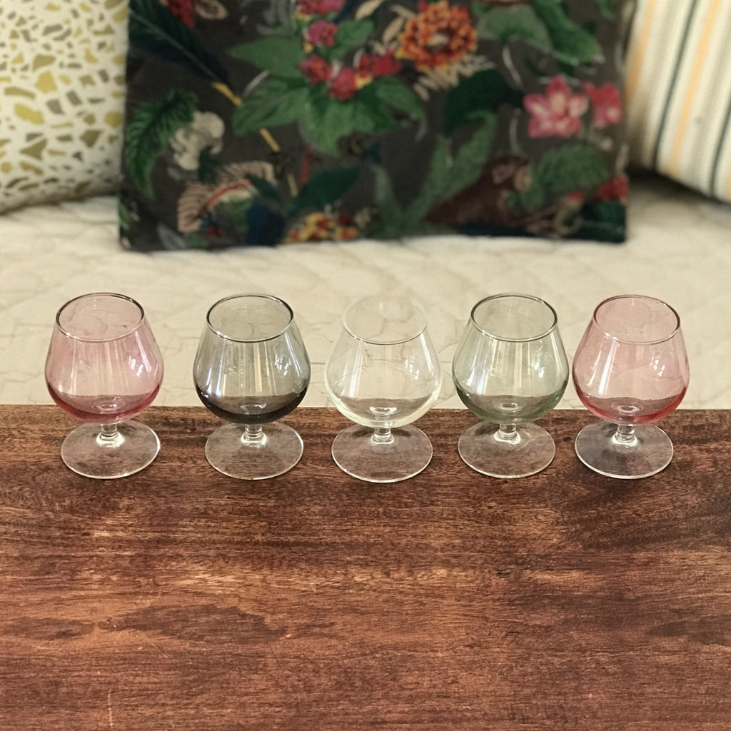 Ensemble de 5 verres à cognac multicolores - Hello Broc