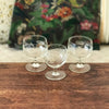 Ensemble de 3 verres à digestif et à liqueur en cristal gravure épis de blé - Hello Broc