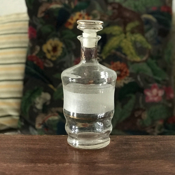 Carafon à liqueur en verre moulé partiellement granité - Hello Broc