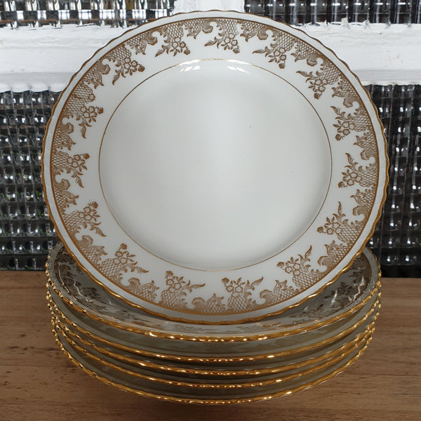 Lot de 4 ou de 6 assiettes à dessert en porcelaine ADP France - Hello Broc