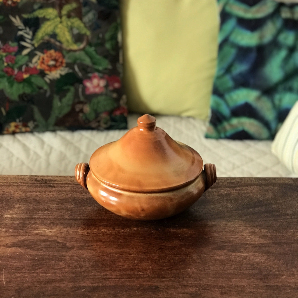 Petite soupière en grès vernissé par Hello Broc brocante en ligne