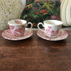 Lot de 2 tasses à café et 2 soucoupes coordonnées Ridgway décor Meadowsweet - Hello Broc