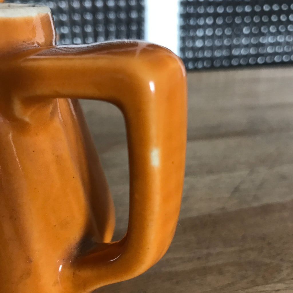 Cafetière ou théière individuelle en céramique orange avec filtre amovible - Hello Broc