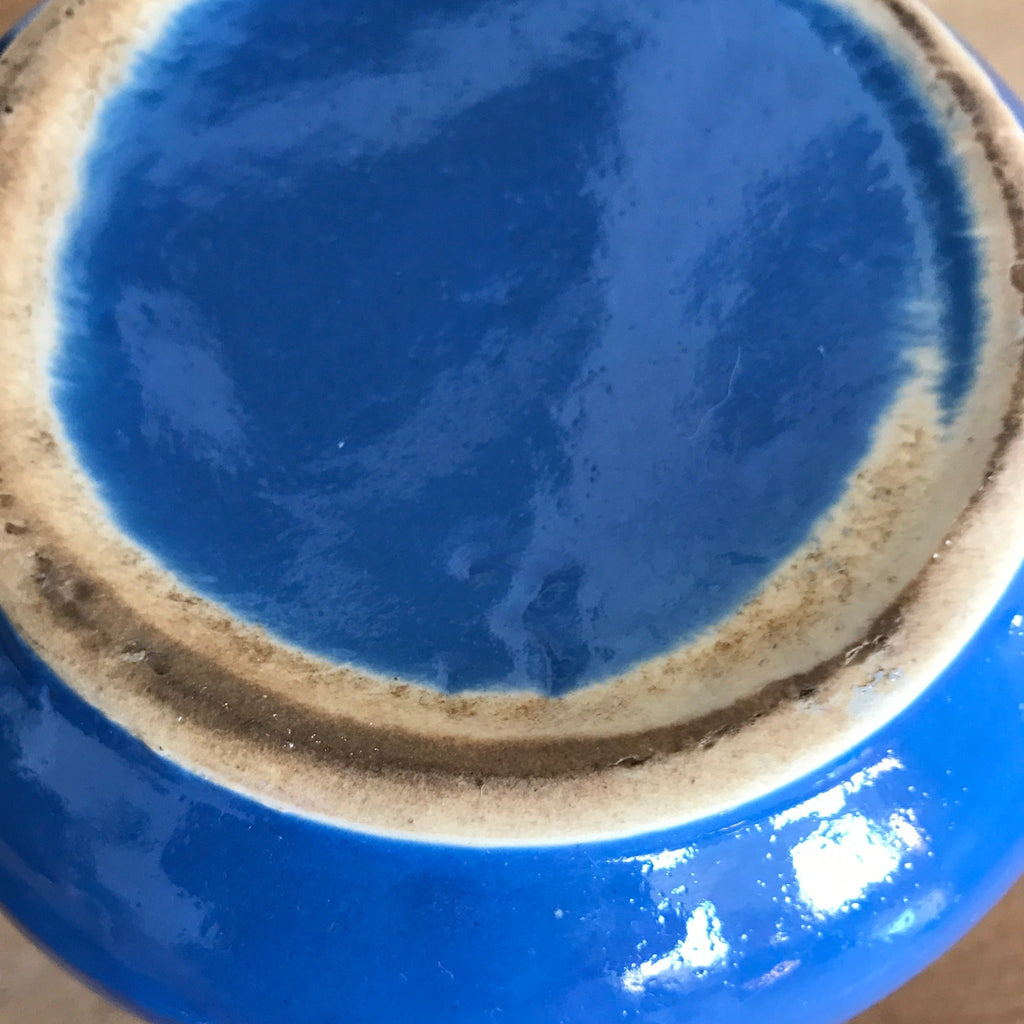 Grande théière cafetière en céramique bleue d'1 litre - Hello Broc