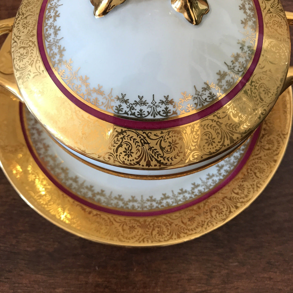 Sucrier et coupelle de service en Porcelaine de Limoges par Hello Broc brocante en ligne