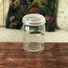 Grand bocal vintage 1 litre en verre moulé et son couvercle par Hello Broc brocante en ligne