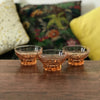 Lot de 3 mini coupelles en verre moulé rose - Hello Broc