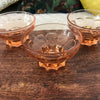 Lot de 3 mini coupelles en verre moulé rose - Hello Broc