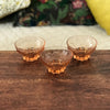 Lot de 3 mini coupelles en verre moulé rose - Hello Broc