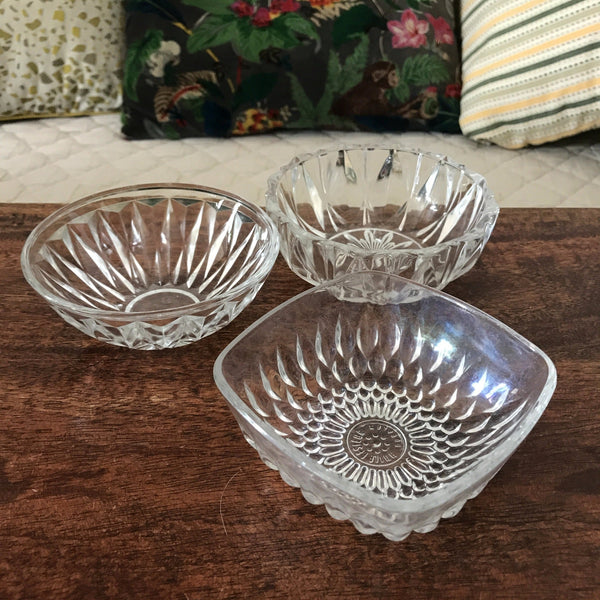 Lot de 3 coupelles dépareillées en verre - Hello Broc