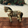 Cheval en bois peint souvenirs du Rajasthan par Hello Broc brocante en ligne