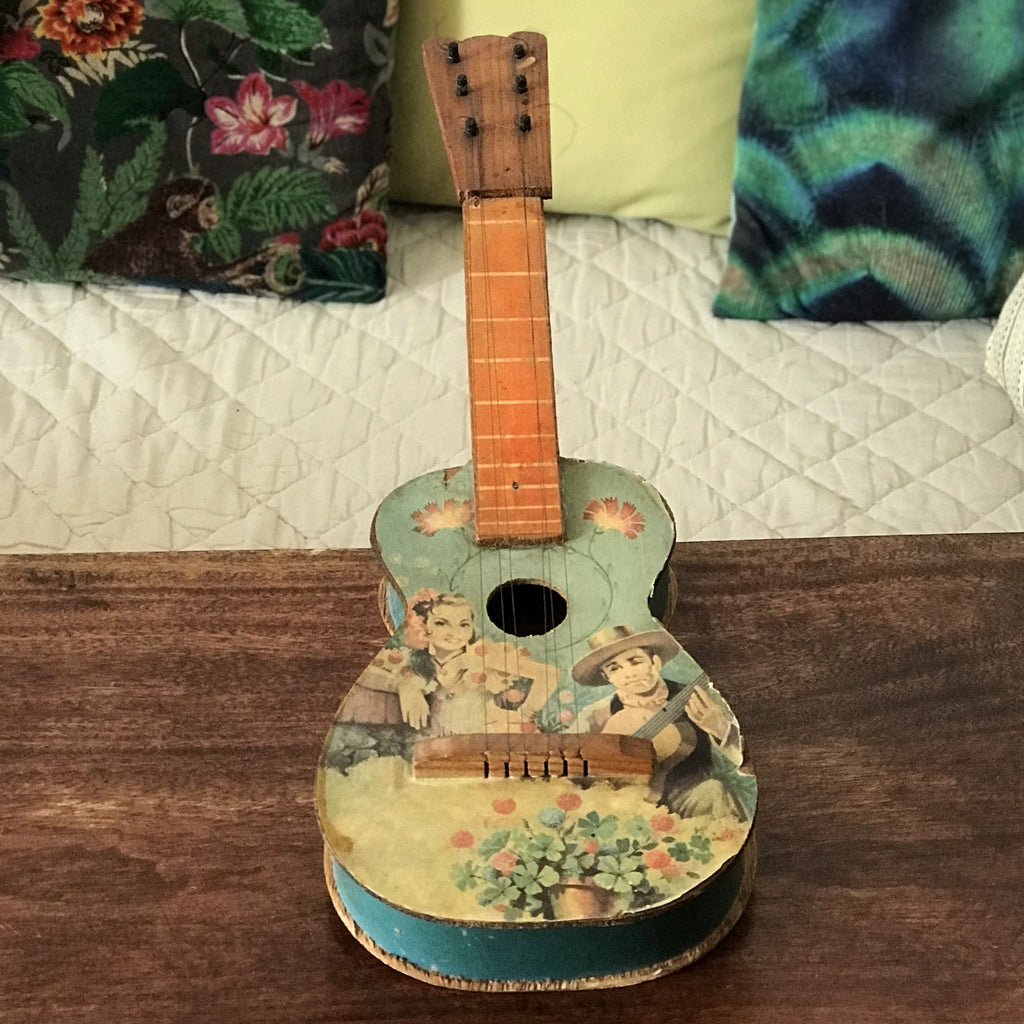 Guitare vintage miniature pour enfant - Hello Broc