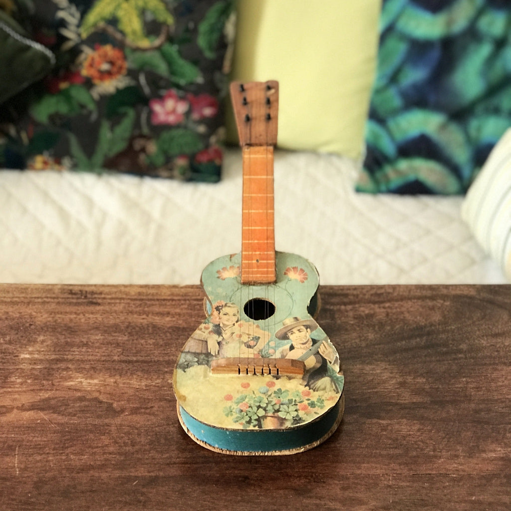 Guitare vintage miniature pour enfant - Hello Broc