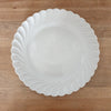 Assiette plate en porcelaine blanche de Limoges Haviland modèle Torse d. 21,5 cm - Hello Broc