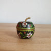 Boîte pomme miniature en émail et laiton - Hello Broc