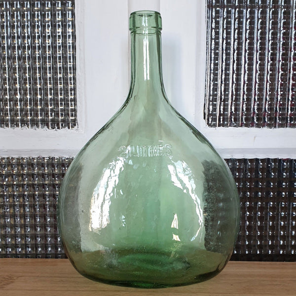 Bouteille décorative plate et ronde 2 litres - Hello Broc