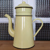 Cafetière émaillée en métal couleur jaune pâle - Hello Broc