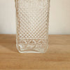Carafe à whisky carrée et bouchon rectangulaire en verre moulé - 2 en stock - Hello Broc