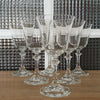 Ensemble de 6 grands verres à eau ou à vin en cristal moulé Royal Bavarian Crystal 18 cm haut - Hello Broc