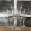 Ensemble de 6 grands verres à eau ou à vin en cristal moulé Royal Bavarian Crystal 18 cm haut - Hello Broc