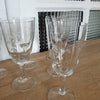 Ensemble de 6 verres à liqueur sur pied en cristal gravé par Hello Broc brocante en ligne