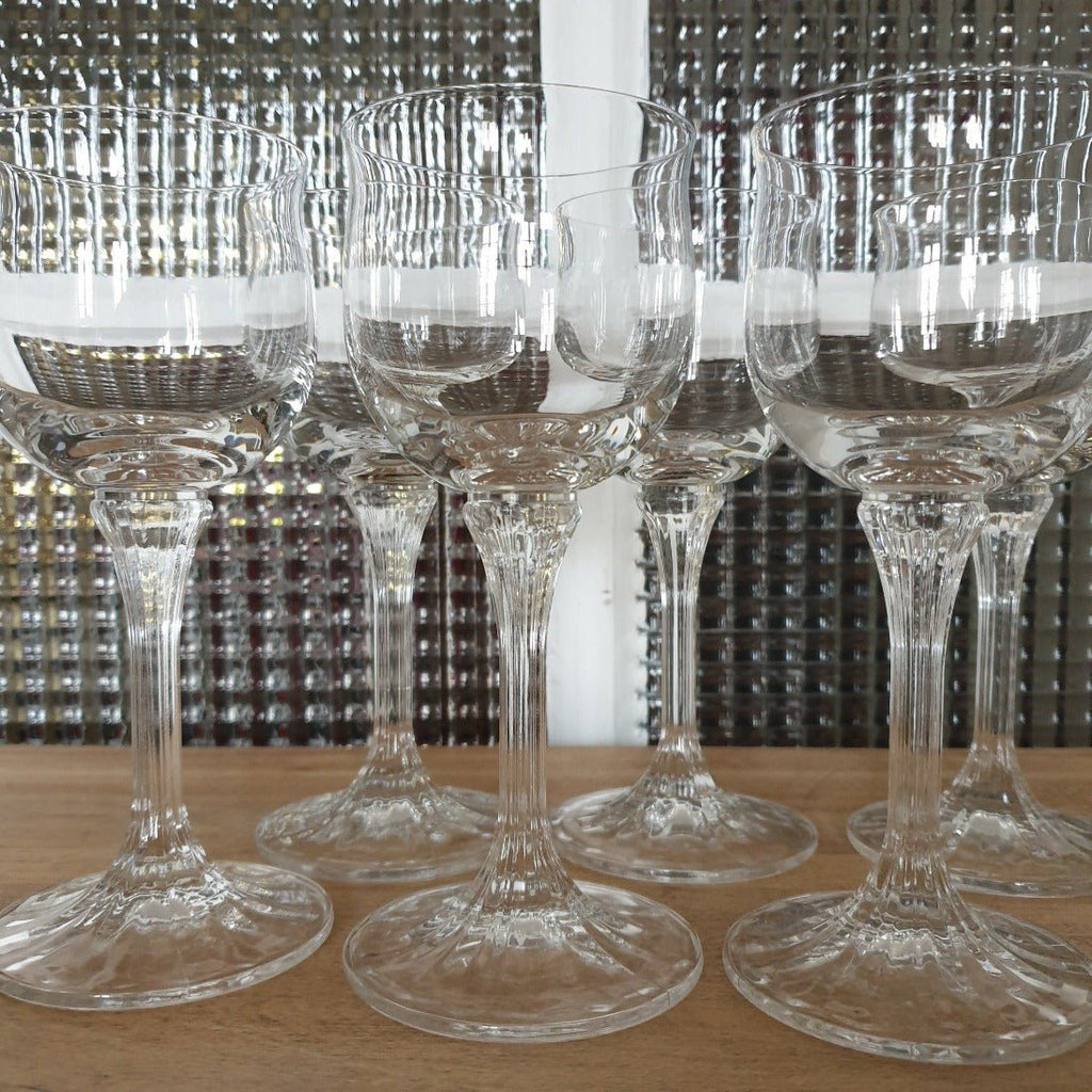 Ensemble de 6 verres à vin en cristal moulé - Hello Broc