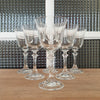 Ensemble de 6 verres à vin en cristal moulé forme tulipe pied Royal Bavarian Crystal 16 cm haut - Hello Broc