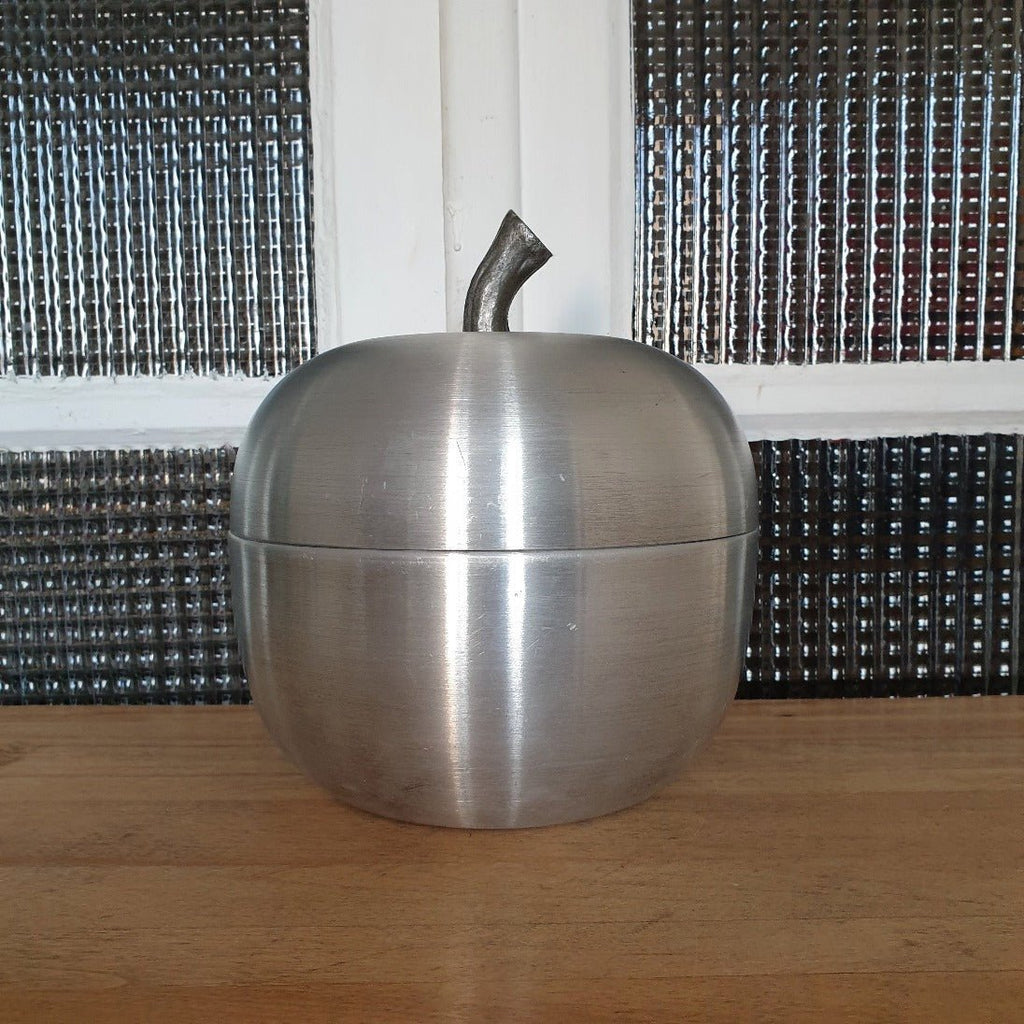 Grand seau à glace pomme en aluminium brossé - Hello Broc