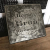 Grande boîte carrée en fer Biscuits Brun Grenoble - Hello Broc