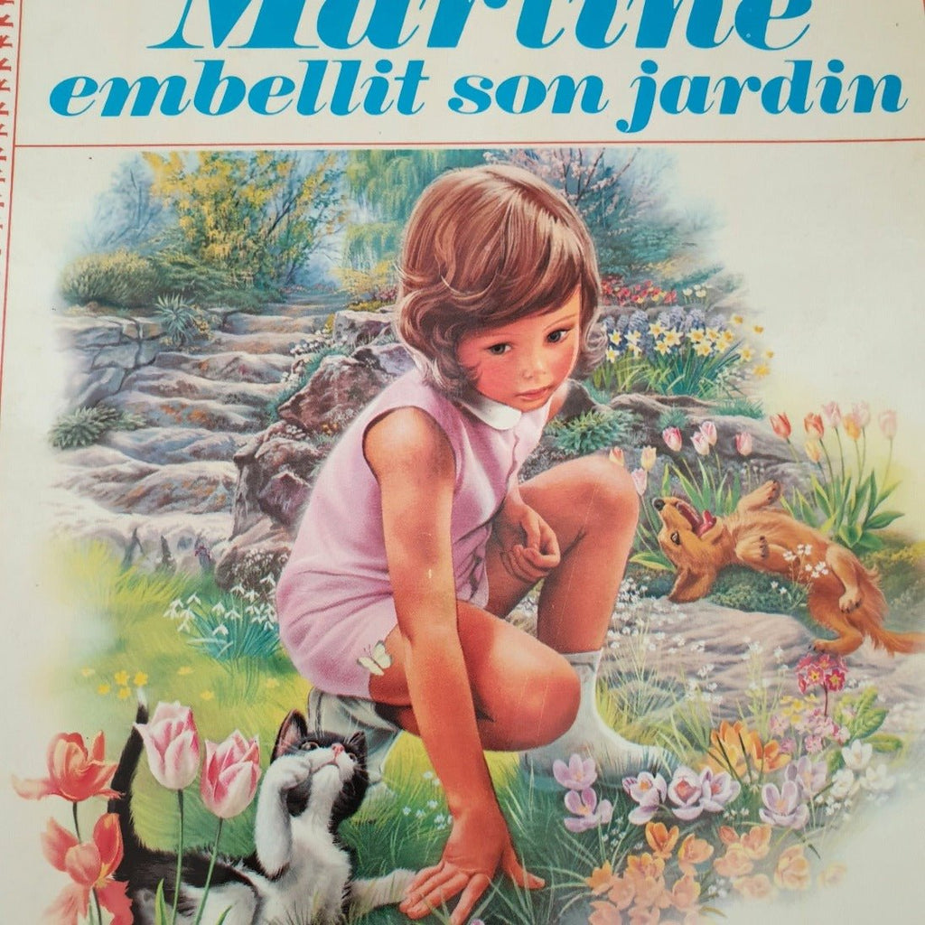 Livre illustré pour enfant Martine embellit son jardin 1970 - Hello Broc