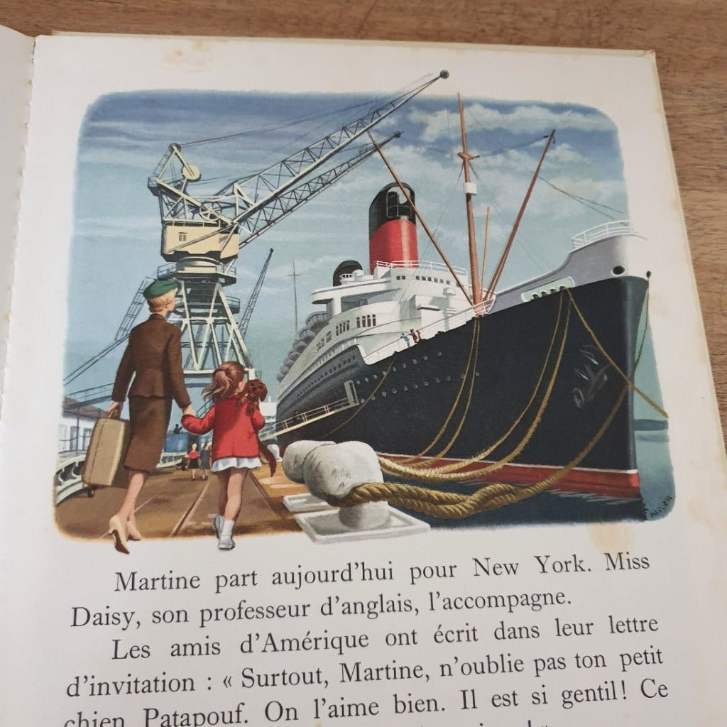 Livre illustré pour enfant Martine en bateau 1969 - Hello Broc