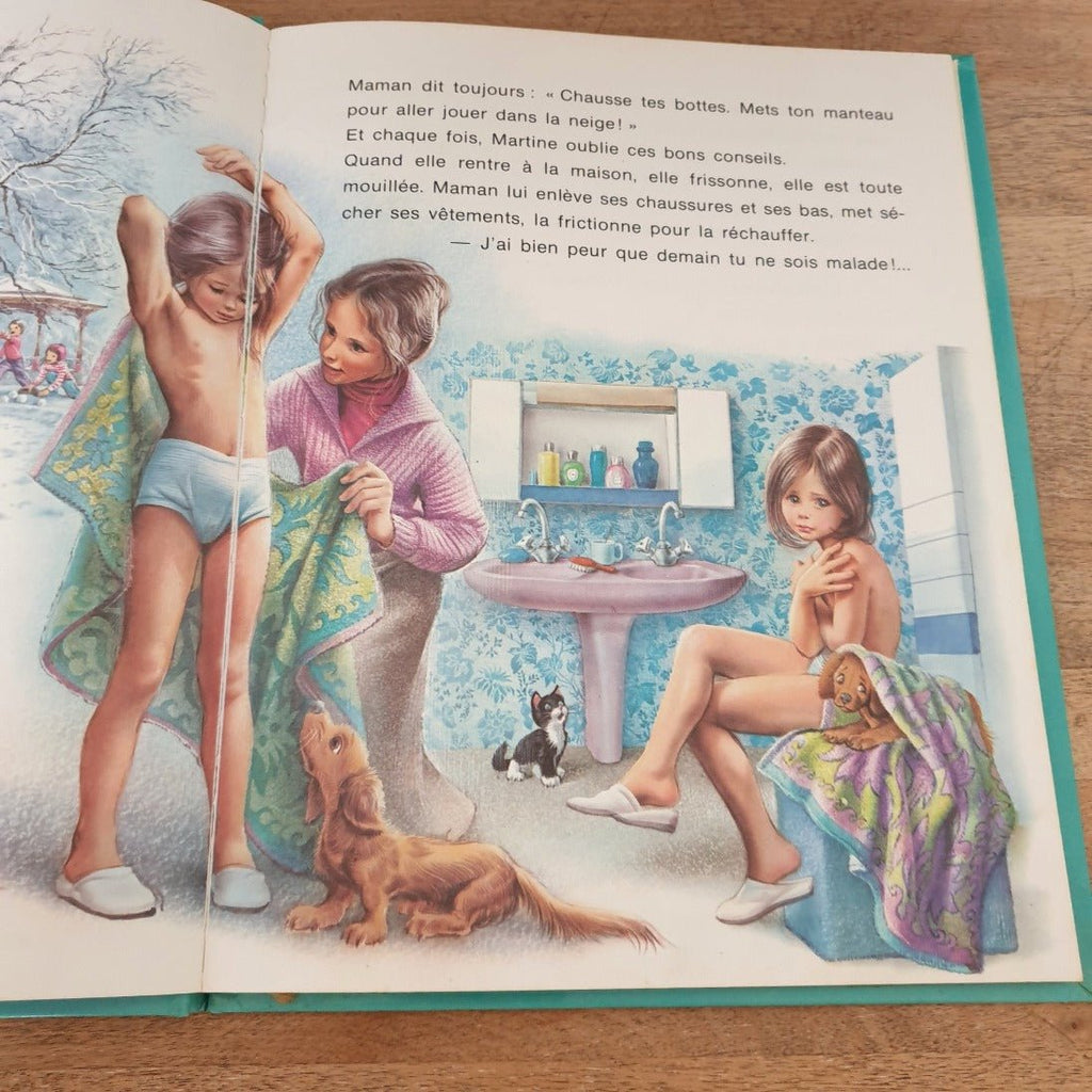 Livre illustré pour enfant Martine est malade 1976 - Hello Broc