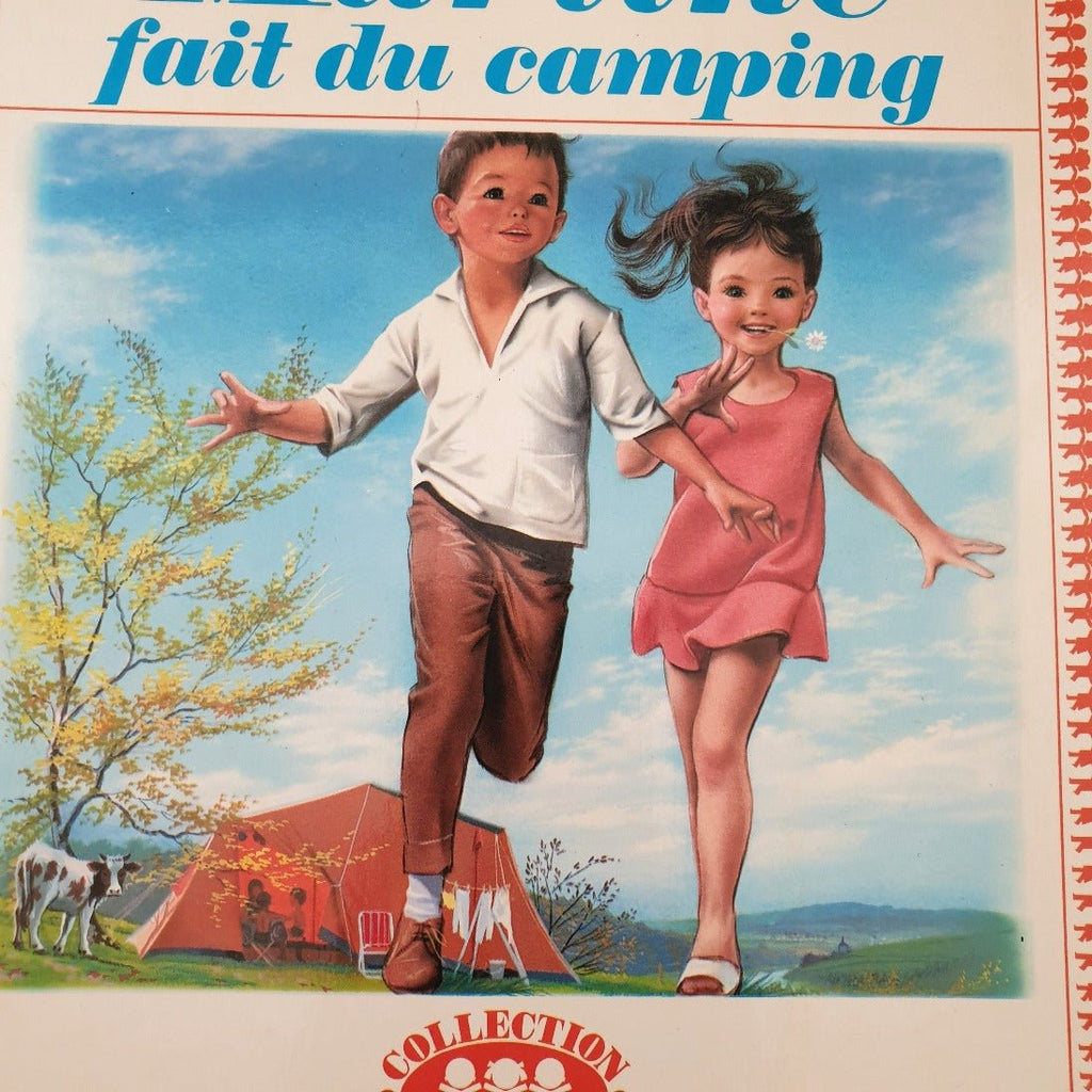 Livre illustré pour enfant Martine fait du camping 1969 - Hello Broc