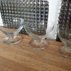 Lot de 3 coupes à champagne sur pied en cristal gravé années 60 /70 - Hello Broc