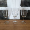 Lot de 3 ou 4 verres à vin sur pied en cristal gravé par Hello Broc brocante en ligne