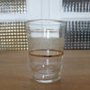 Lot de 3 verres à eau années 50 / 60 en verre brouillé et liserés dorés - Hello Broc