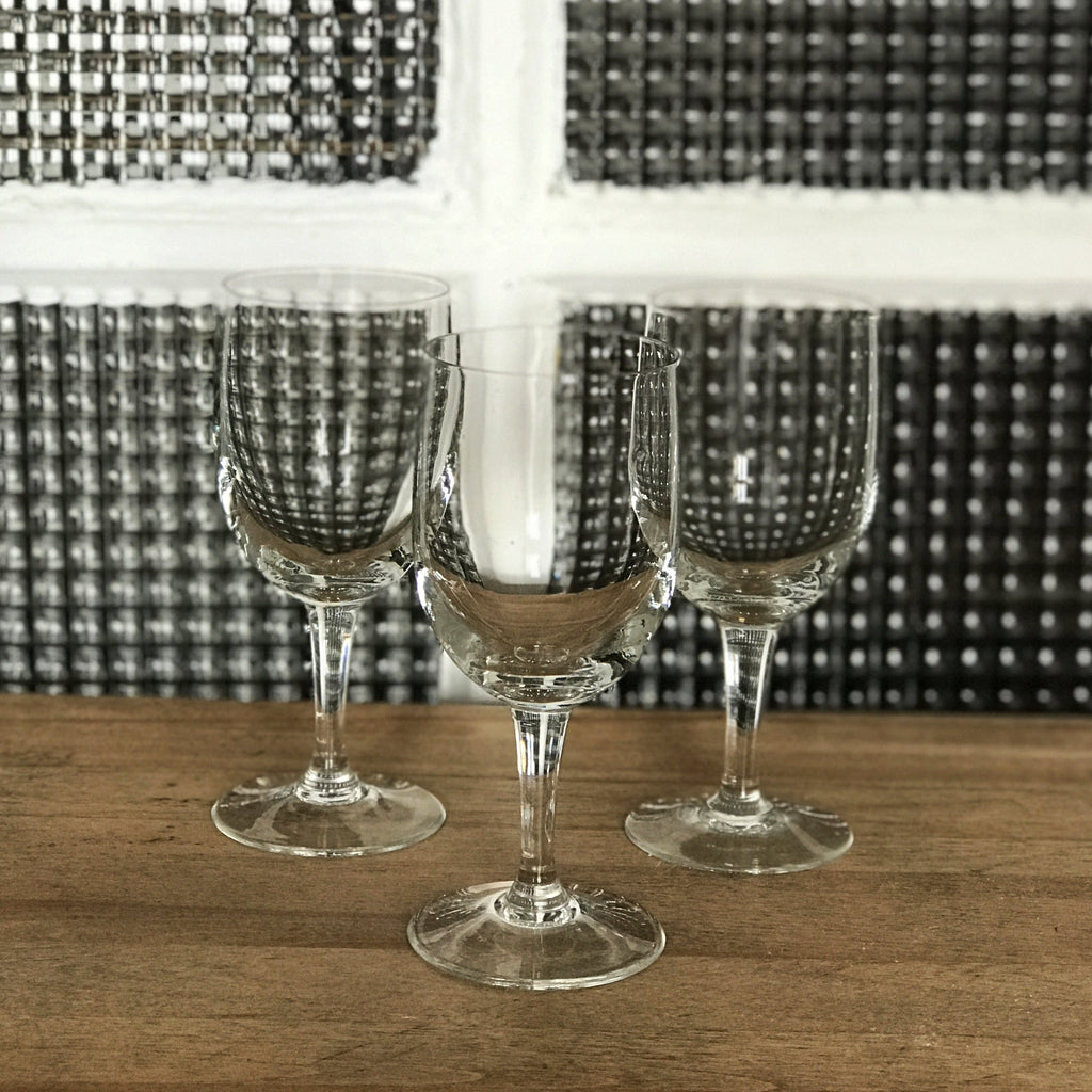 Lot de 3 verres à vin en cristal de Bohème - Hello Broc