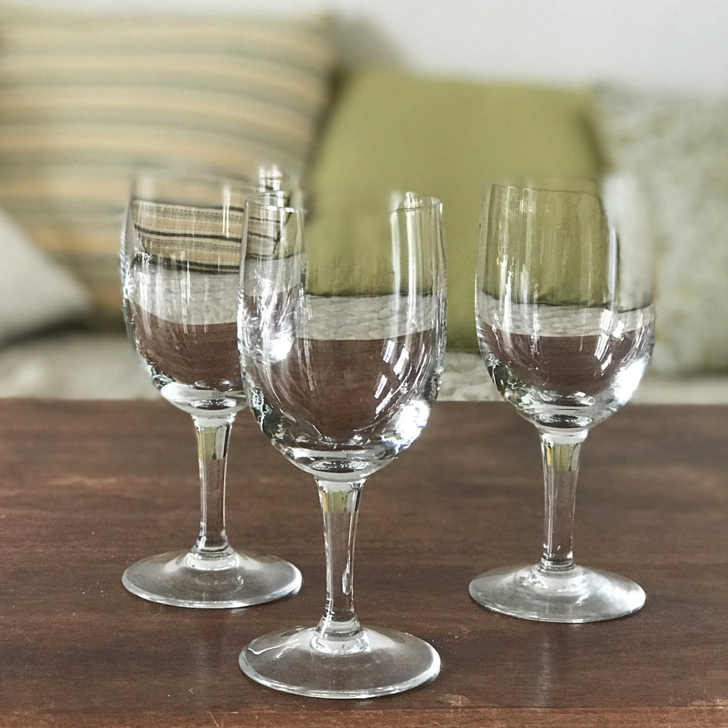 Lot de 3 verres à vin en cristal de Bohème - Hello Broc