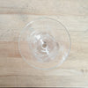 Lot de 3 verres à vin en cristal évasé gravé traits droits entrecroisés - Hello Broc