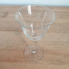 Lot de 3 verres à vin en cristal évasé gravé traits droits entrecroisés - Hello Broc