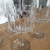 Lot de 4 verres à vin blanc en cristal de Bayel années 50 - Hello Broc