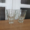 Lot de 4 ou 6 verres gobelets à eau évasés base carrée par Hello Broc brocante en ligne