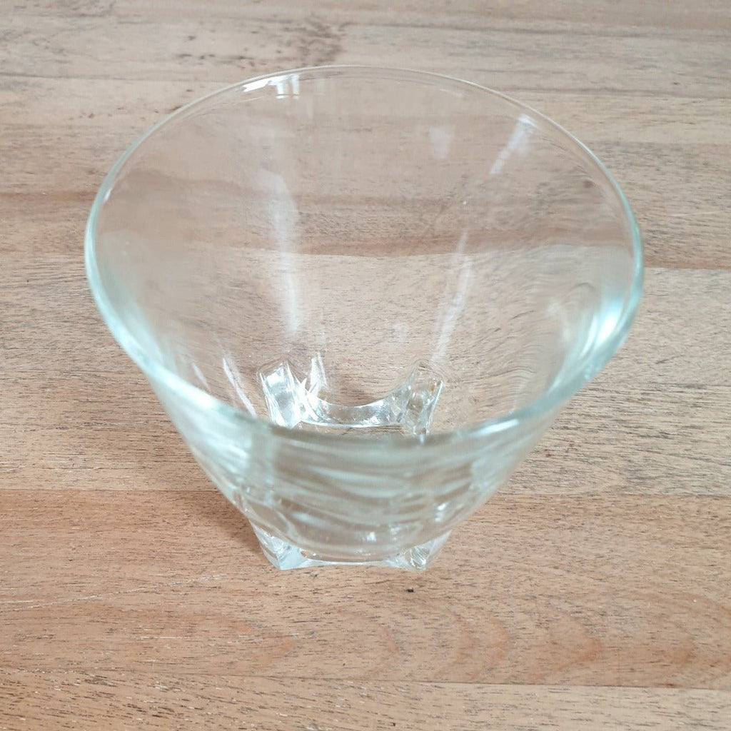 Lot de 4 ou 6 verres gobelets à eau évasés base carrée par Hello Broc brocante en ligne