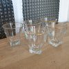 Lot de 5 verres à liqueur évasés liserés dorés années 60 - Hello Broc