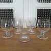 Lot de 5 verres ballon à cognac en cristal Daum France modèle Boléro - Hello Broc